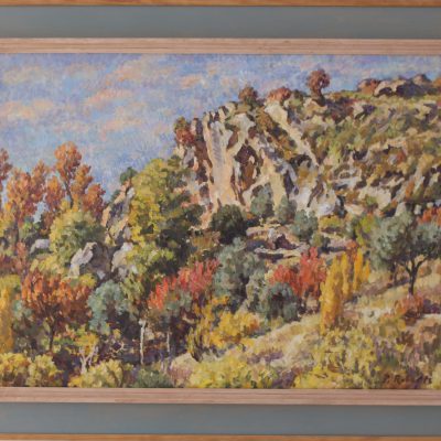 Güéjar Sierra en otoño | Óleo sobre lienzo | 60x45