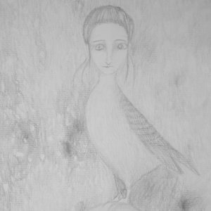 22. Mujer pájaro. Amalia. 40x30 cm. 60 euros