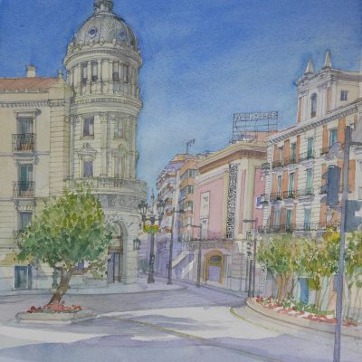 Antiguo Hotel Victoria en Puerta Real. Granada. | 57x41 | 1000 €